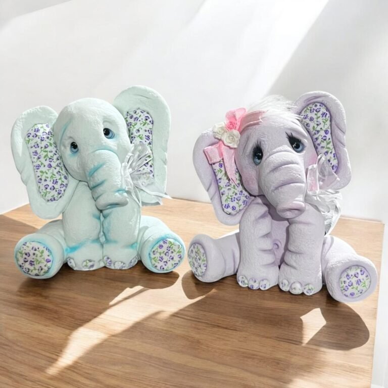 Pieza artesanal de porcelana fría hecha a mano en Taller Panda