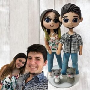 Mini-Me personalizada de porcelana fría, hecha a mano en Taller Panda