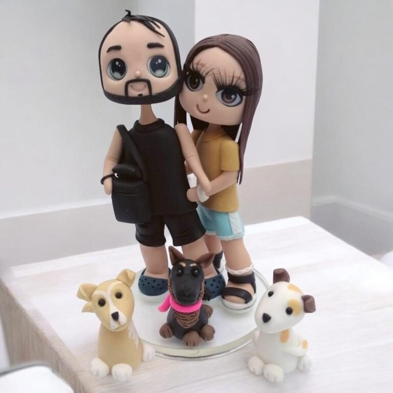 Mini-Me personalizada de porcelana fría, hecha a mano en Taller Panda