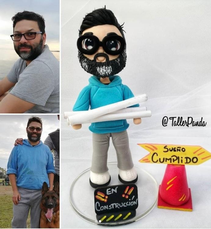 Mini-Me personalizada de porcelana fría, hecha a mano en Taller Panda