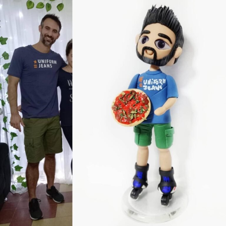 Mini-Me personalizada de porcelana fría, hecha a mano en Taller Panda
