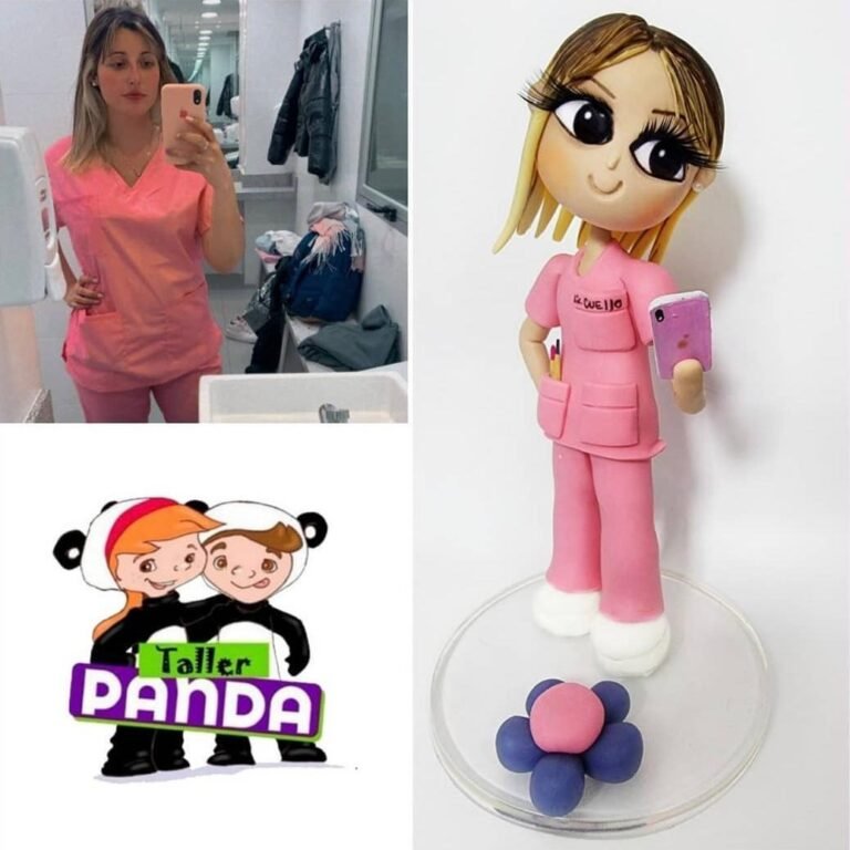 Mini-Me personalizada de porcelana fría, hecha a mano en Taller Panda