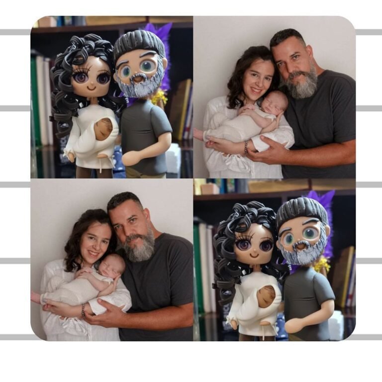 Mini-Me personalizada de porcelana fría, hecha a mano en Taller Panda