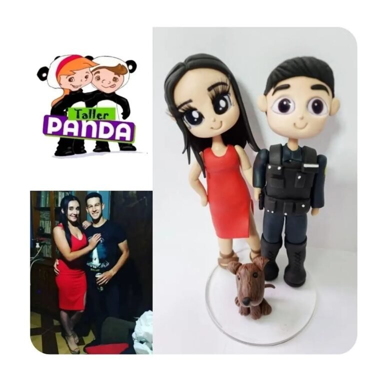 Mini-Me personalizada de porcelana fría, hecha a mano en Taller Panda