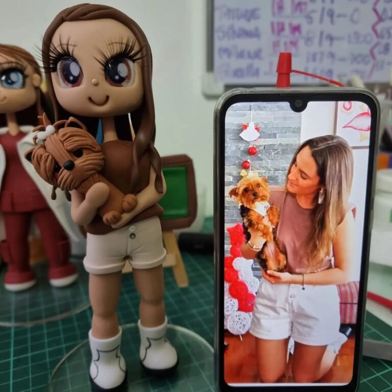 Mini-Me personalizada de porcelana fría, hecha a mano en Taller Panda