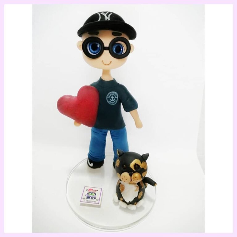 Mini-Me personalizada de porcelana fría, hecha a mano en Taller Panda