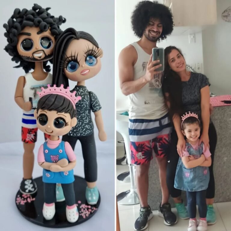 Mini-Me personalizada de porcelana fría, hecha a mano en Taller Panda