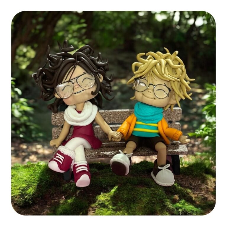 Mini-Me personalizada de porcelana fría, hecha a mano en Taller Panda