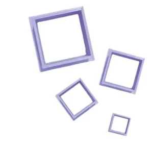 Cuadrados x4: 5/6/7/8 cm