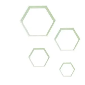 Hexágonos x4: 5/6/7/8 cm