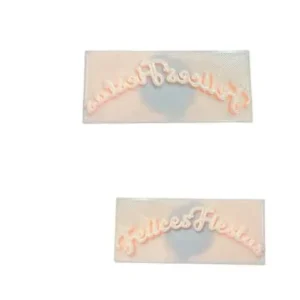 Sello Felices Fiestas 8x5 cm (letras)