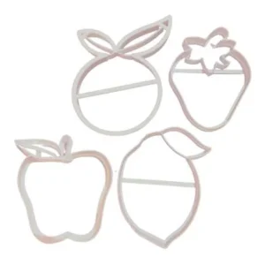 Cortantes Kit Frutas x4 10 cm c/u