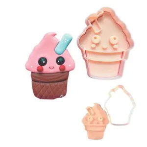 Cortante + sello Cupcake 9 cm