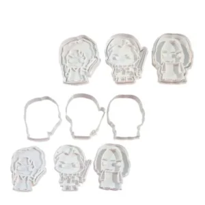 Kit 3 cortantes + sello Harry P. 8 cm