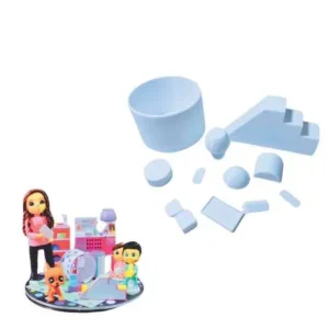 Miniaturas plásticas de decoración para pintar x10