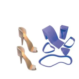 Kit de moldes y cortantes para hacer tacones