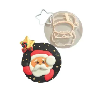 Kit cortante + sello + base de Santa 15 cm